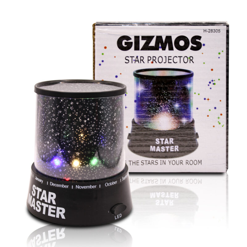 Lámpara LED con Proyector de Estrellas y Luces RGB LED46