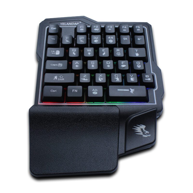 Teclado Gaming de Una Mano con Retroiluminación K7 - Imagen 2