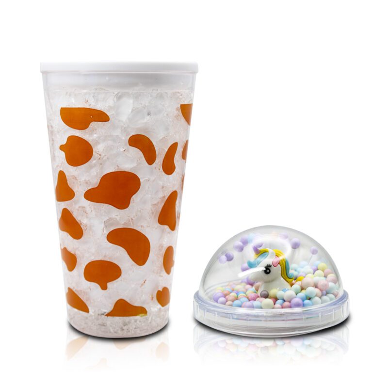 Vaso de Acrílico de 400ml de Doble Pared con Gel Térmico y Estampados Divertidos PB64 - Imagen 6