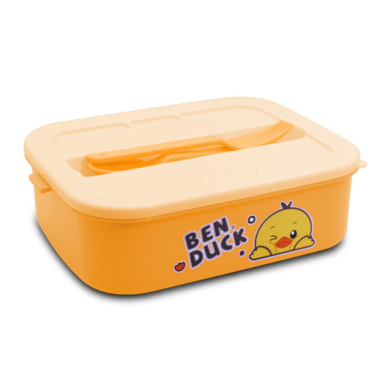 Tupper, Contenedor para Lunch, Bento de 2 Niveles con Tres Contenedores y Cubiertos YUDA16117 - Imagen 3