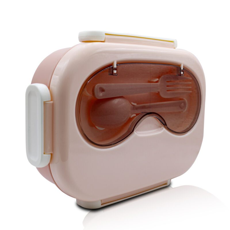 Tupper, Contenedor para Lunch Rectangular con Tres Divisores y Cubiertos YUDA16288 - Imagen 7