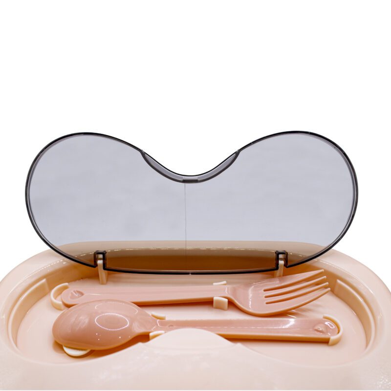 Tupper, Contenedor para Lunch Rectangular con Tres Divisores y Cubiertos YUDA16288 - Imagen 11