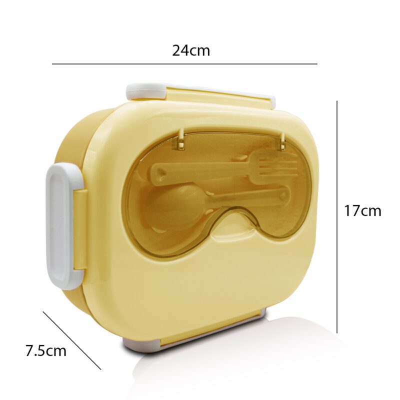 Tupper, Contenedor para Lunch Rectangular con Tres Divisores y Cubiertos YUDA16288 - Imagen 18