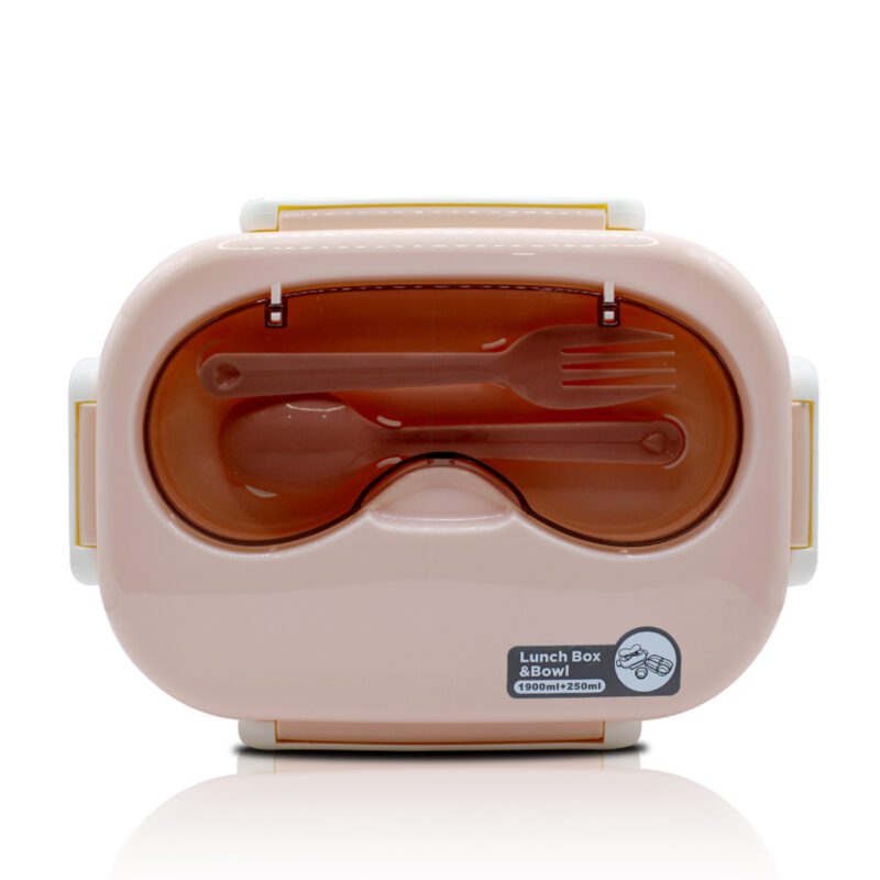 Tupper, Contenedor para Lunch Rectangular con Tres Divisores, Contenedor para Sopa y Cubiertos YUDA16289 - Imagen 12