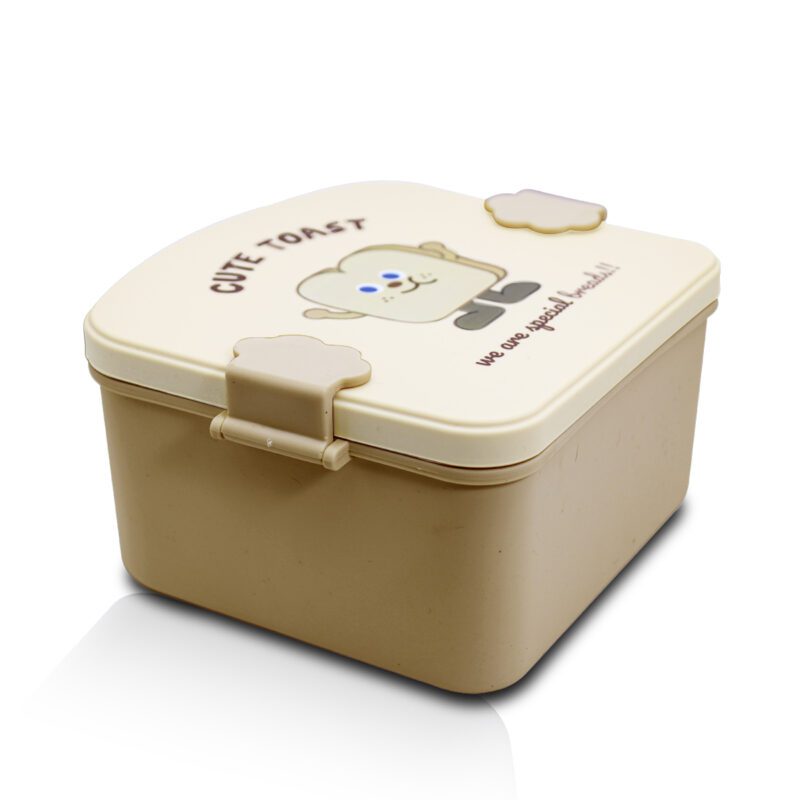 Tupper, Contenedor para Lunch en forma de Sandwich con Tres Divisores y Cubiertos YUDA16310 - Imagen 7