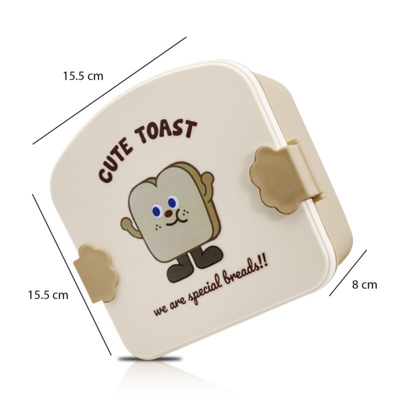 Tupper, Contenedor para Lunch en forma de Sandwich con Tres Divisores y Cubiertos YUDA16310 - Imagen 10