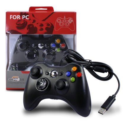 Control USB para Videojuegos Ridgeway con Estilo Inspirado en Xbox 360 XB360A
