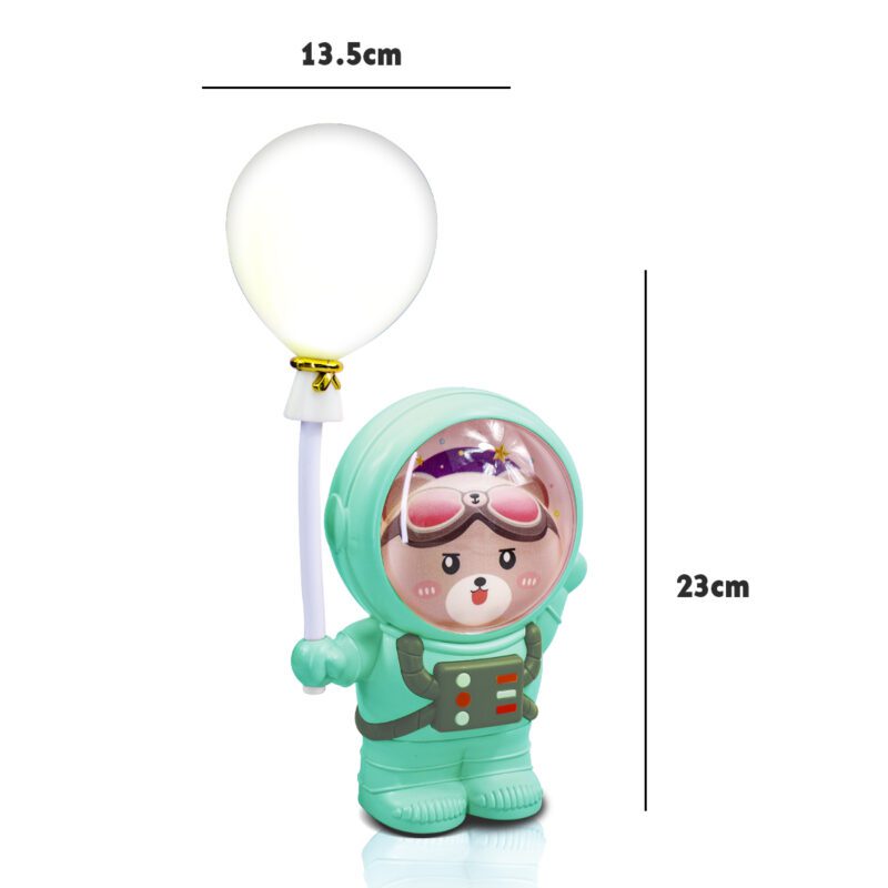 Lámpara LED de Escritorio Recargable con Sacapuntas y Figura de Animal Astronauta LED1203 - Imagen 21