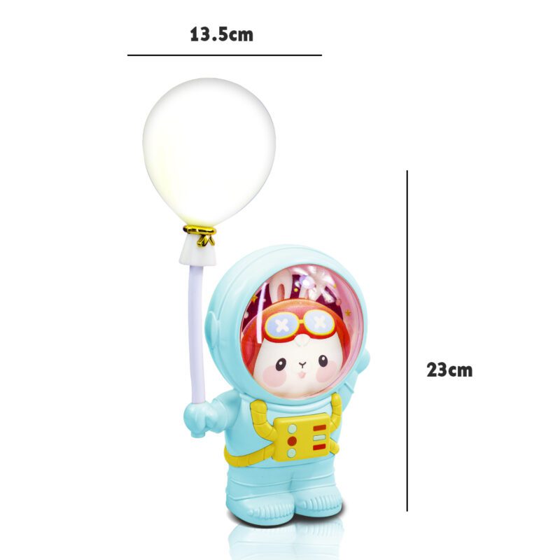 Lámpara LED de Escritorio Recargable con Sacapuntas y Figura de Animal Astronauta LED1203 - Imagen 2