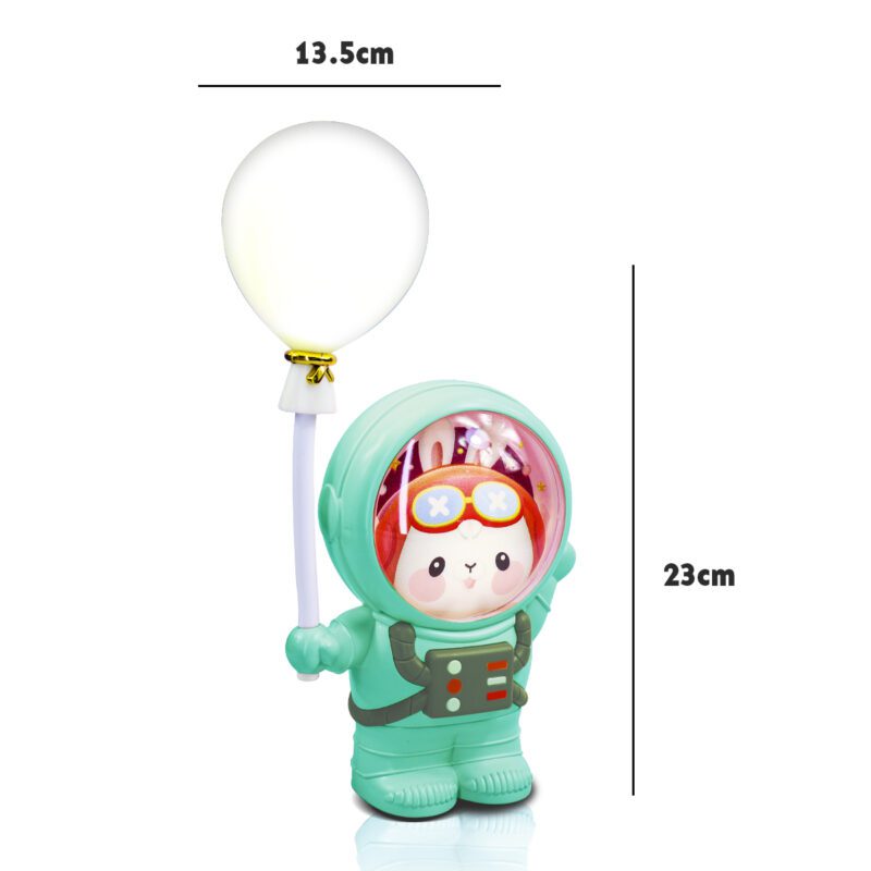 Lámpara LED de Escritorio Recargable con Sacapuntas y Figura de Animal Astronauta LED1203 - Imagen 10