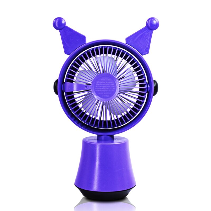 Mini Ventilador Sanrio De Escritorio Recargable Con Oregitas Kawaii - Imagen 4
