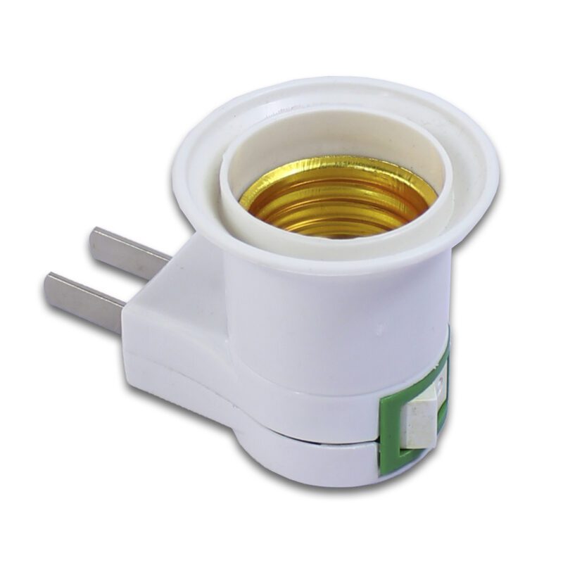 E27 enchufe de luz LED a convertidor adaptador de enchufe tipo EE. UU. para bombilla con interruptor 110-240V - Imagen 5