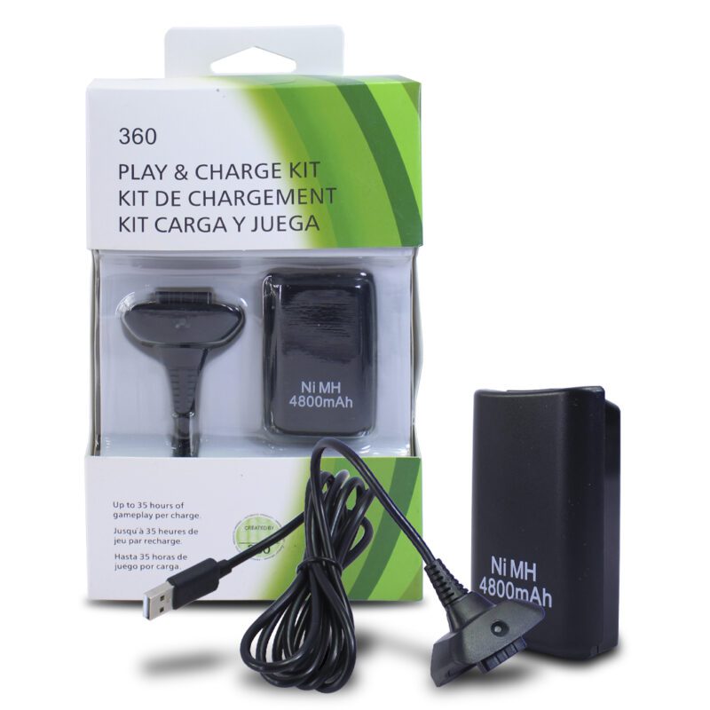 Cable Cargador Y Batería Recargable Para Control x 360