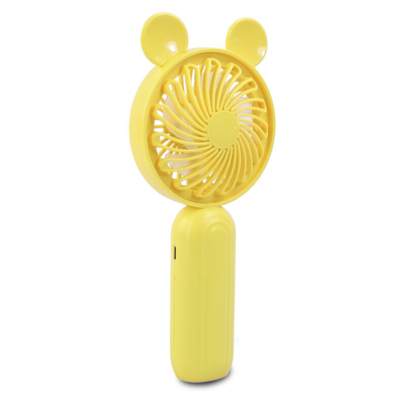 Mini ventilador de mano Ventilador portátil para acampar o practicar deportes Ventilador de mesa de escritorio personal, con orejas - Imagen 6