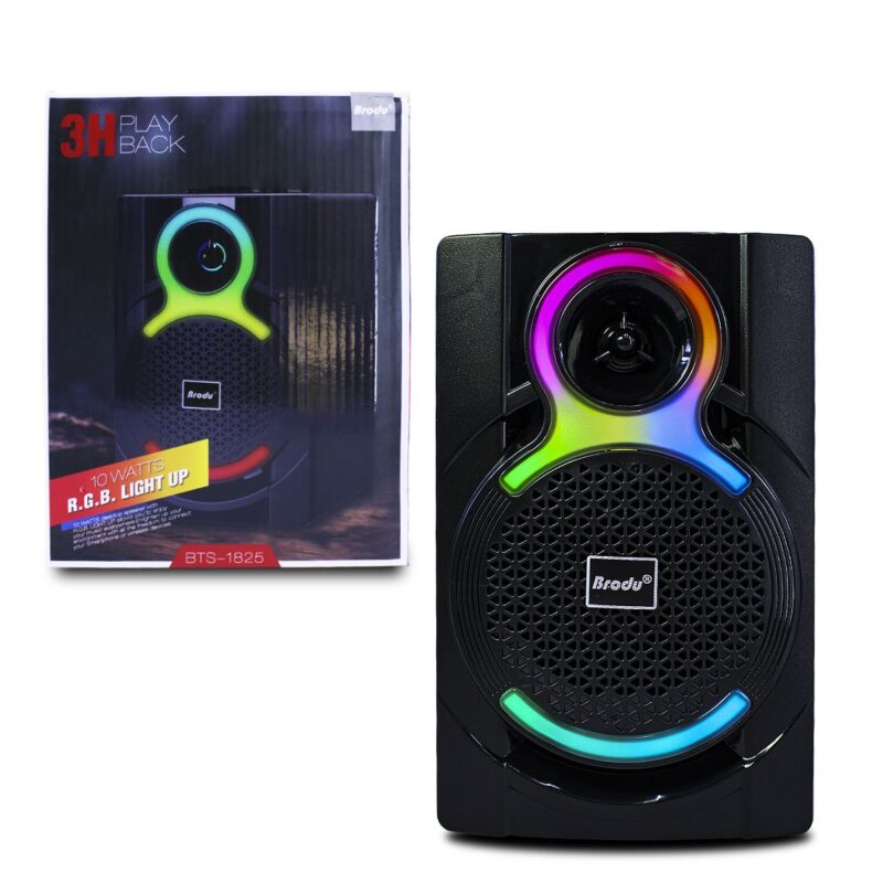 Bocina Bluetooth De 4 Pulgadas Con Luz Led Bts-1825