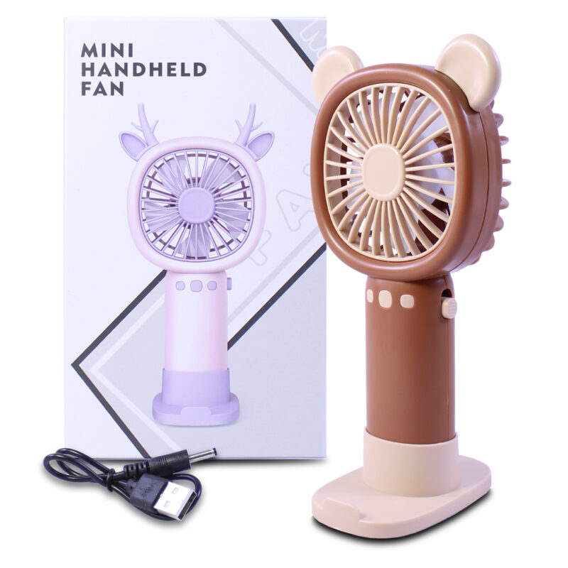 Ventilador JL8858K De Mano Recargable Portatil con base - Imagen 15
